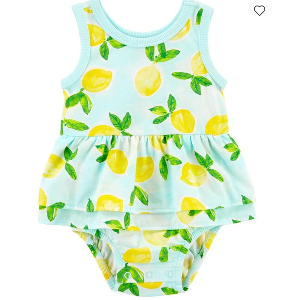 Carter's Lemon Onesie (NWT)